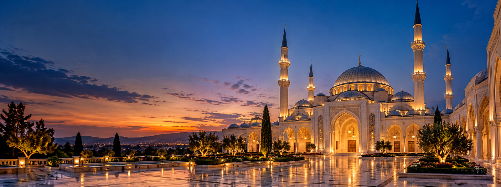 Mosque at dusk